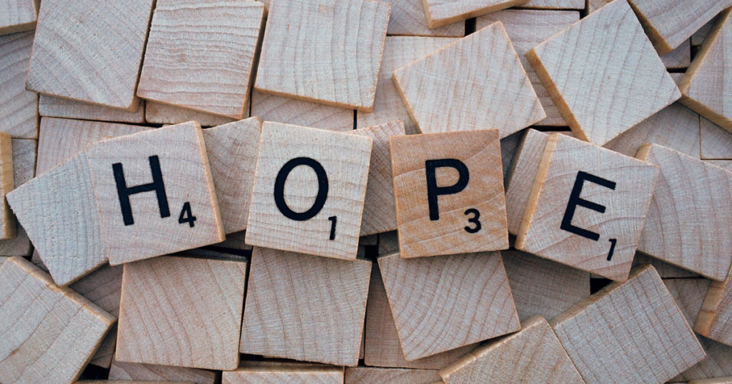 hope scrabble letters